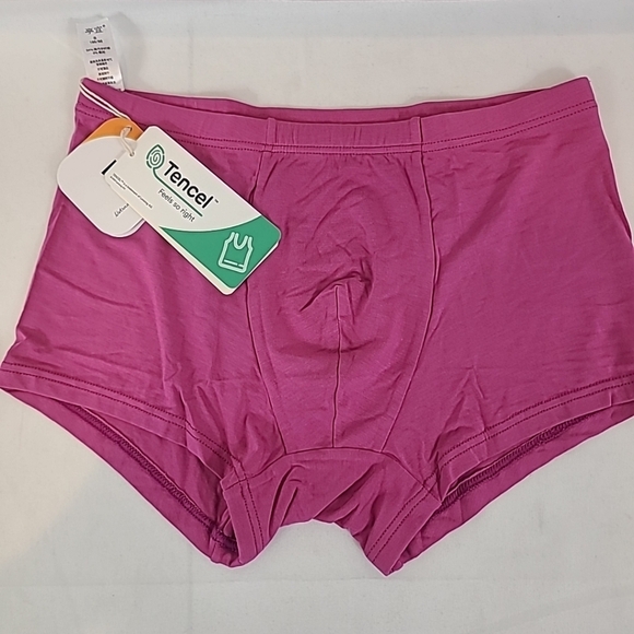 NWT Tani Boxer Trunks Tencel Modal 2 Pack Purple Red Sz S - Picture 5 of 7